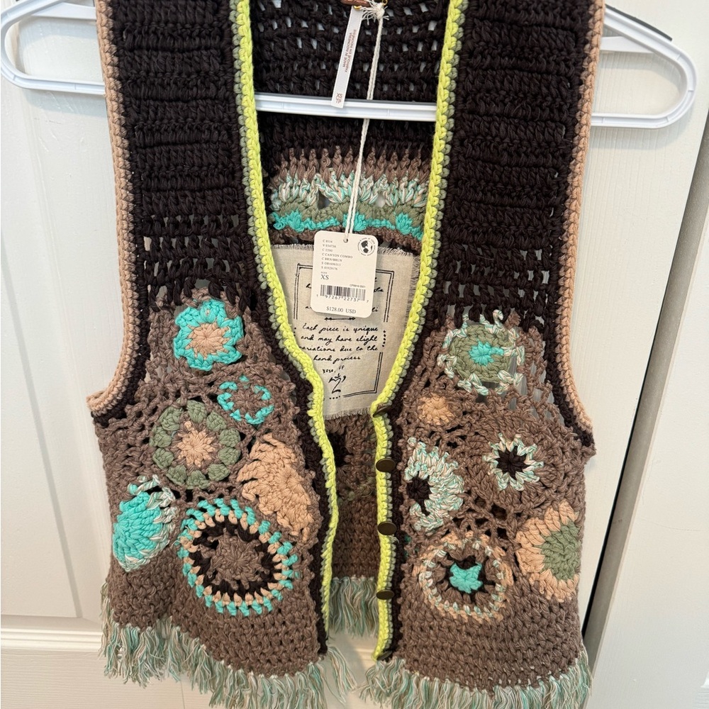 Free People crochet vest